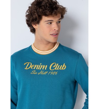 Six Valves Green jacquard sweatshirt