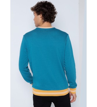 Six Valves Green jacquard sweatshirt