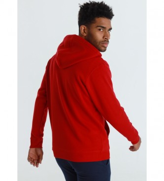 Six Valves Sweatshirt Kangaroo Pocket vermelho