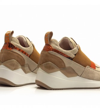 SixtySeven Zapatillas Cladeo marrón -Altura cuña: 5 cm- - Tienda Esdemarca  moda, calzado y complementos - zapatos de marca y zapatillas de marca