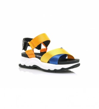 SixtySeven Sandals Kyoto yellow, orange, blue