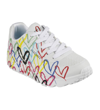 Skechers JGoldcrown Sneakers: Uno Lite - Spread the Love hvid