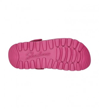 Skechers Zuecos Arch Fit Footsteps fucsia
