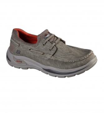 Skechers Motley shoes - Oven brown n grey ceo