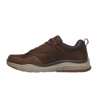 Skechers Benago brown leather sneakers