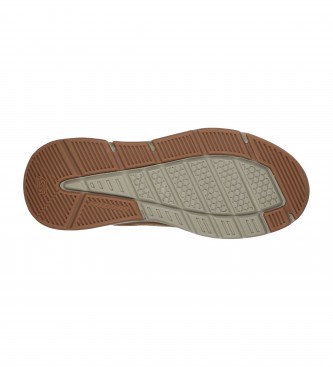 Skechers Chaussures en cuir marron Benago