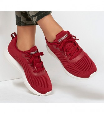 Skechers Trainers Bobs Squad rouge 