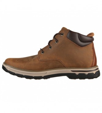 Skechers Segment 2.0 Brodgen brown leather boots