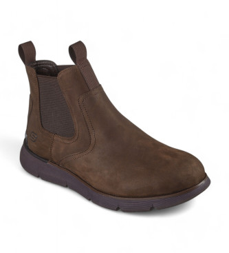 Skechers Augustino Paulo bottines en cuir marron