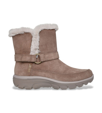 Skechers Slip-ins en cuir Relaxed Fit Easy Going Dreamers Luxe Vibes bottines en cuir marron