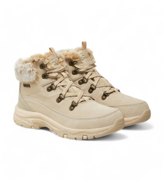 Skechers Trego Snow Worries botins em pele bege