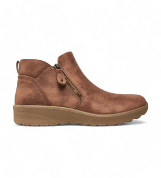 Skechers Lovely Vibe Herfstbruine enkellaarsjes