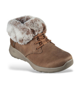 Skechers Slip-ins On the Go Joy Cozy Charm Ankle Boots castanho