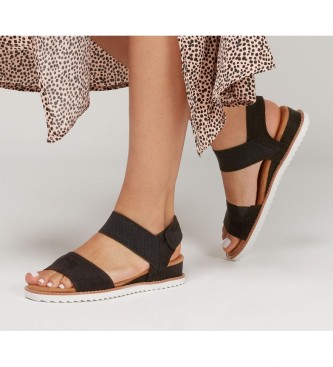 Skechers Sandlias Kiss do Deserto preto
