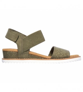 Skechers Sandlias Kiss do deserto verdes