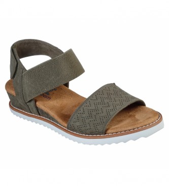 Skechers Sandlias Kiss do deserto verdes
