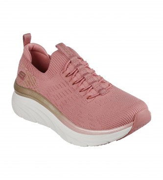 Skechers D'Lux Walker Let it Glow pink sneakers