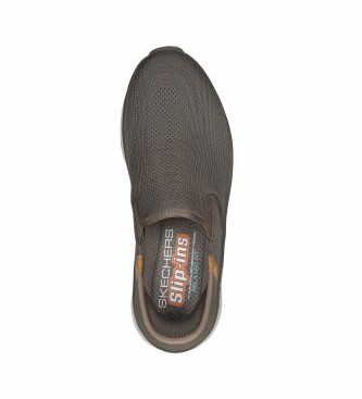 Skechers Slip-ins RF Schoenen: D'Lux Walker - Orford grijs bruin