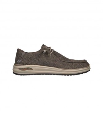 Skechers Mocassins Melo taupe Fit