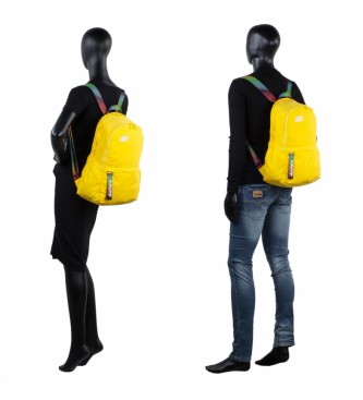 Skechers Backpack Inside Ipad Tablet Pocket S894 yellow -30x46x15cm