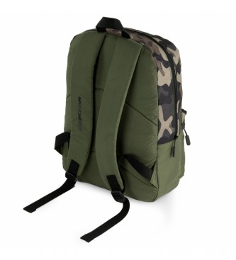 Skechers Backpack S1040 green, camouflage -31x42x12 cm