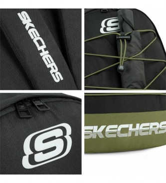 Skechers Sac à dos S1035 noir, vert -28x43x13 cm