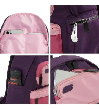 Skechers Backpack S1023 pink, lilac -26x32x13,5 cm