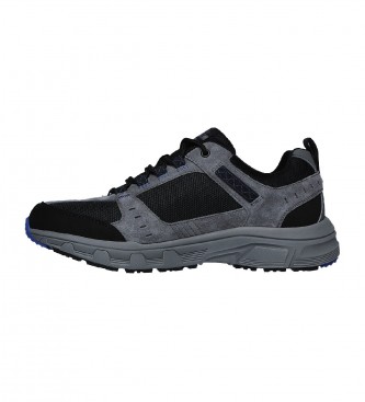 Skechers Relaxed Fit leather trainers: Oak Canyon grey