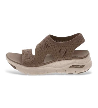 Skechers Sandali Arch Fit Brightest Day marroni