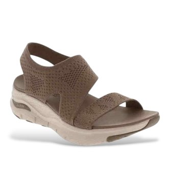 Skechers Sandali Arch Fit Brightest Day marroni