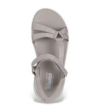 Skechers Go Walk Flex taupe sandals
