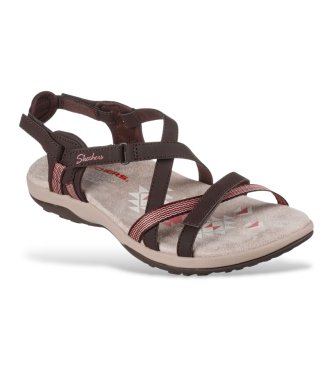 Skechers Chocolate Reggae Slim Sun Array Sandals