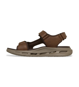 Skechers Sandali Orvan Gamble Relaxed Fit, Marrone