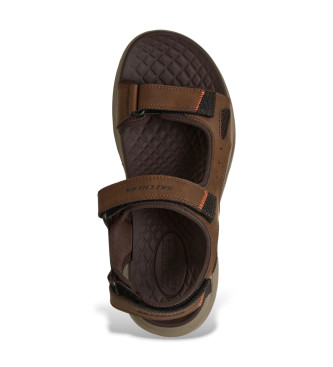 Skechers Sandali Orvan Gamble Relaxed Fit, Marrone