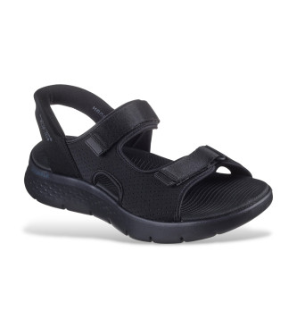 Skechers Sandali con tacco basso Go Wlak Flex SD Easy Entry neri