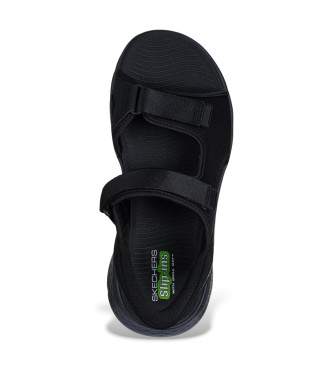 Skechers Sandali con tacco basso Go Wlak Flex SD Easy Entry neri