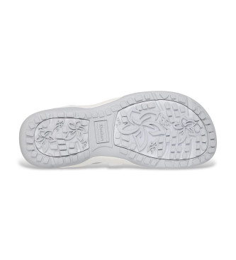 Skechers Sandali slip-in elasticizzati sottili Reggae bianchi