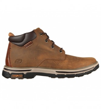 Skechers Segment 2.0 Brodgen brown leather boots