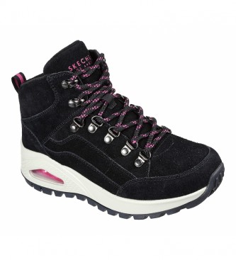 Skechers Leather ankle boots Uno Rugged Rugged Rugged One black
