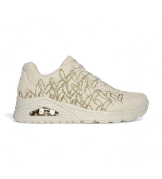 Skechers Sneakers Uno Golden Heart white