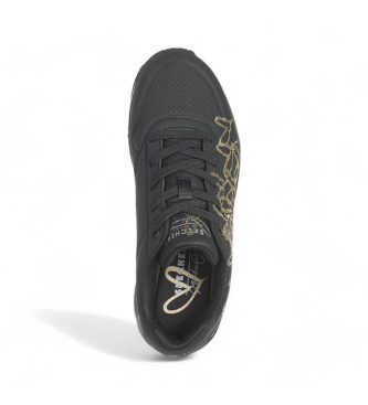 Skechers Sneakers Uno Gouden Hart zwart