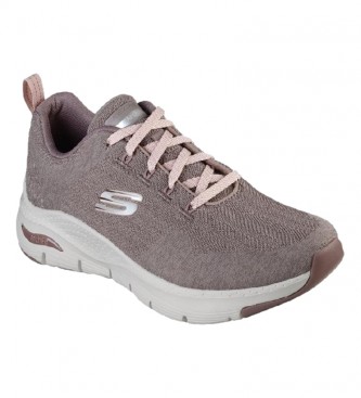 Skechers Arch Fit Comfy Wave Shoes brown