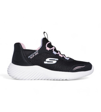 Skechers Bounder Enostavno krojene športne copate črne barve