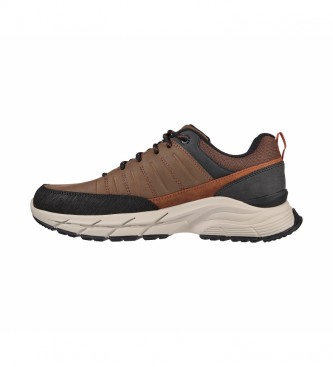 Skechers Arch Fit Leather Sneakers - Baxer Brown