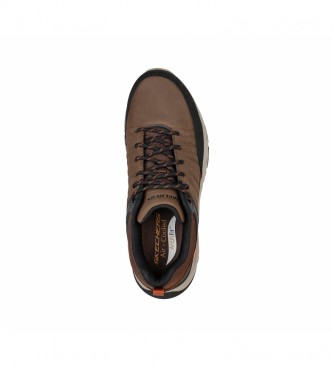 Skechers Chaussures en cuir Arch Fit - Baxer brun