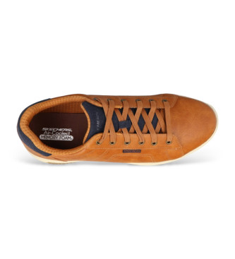 Skechers Cavell leather shoes - Hensley brown