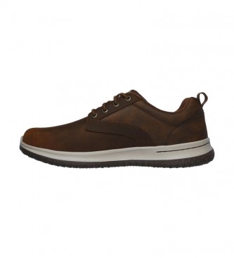 Skechers Delson Antigo brown leather sneakers
