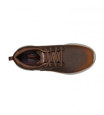 Skechers Delson Antigo brown leather sneakers