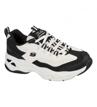 Skechers Zapatillas de piel D'Lites 4.0 - Fresh Diva negro, blanco