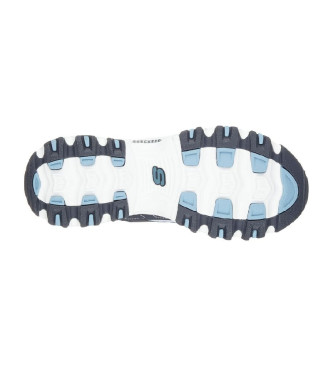 Skechers D'Lites - Biggest Fan mornarsko modri usnjeni čevlji